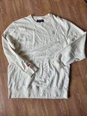 Hedley and Bennett 2XL Cream Pullover 100% Cotton Ampersand Patch Logo